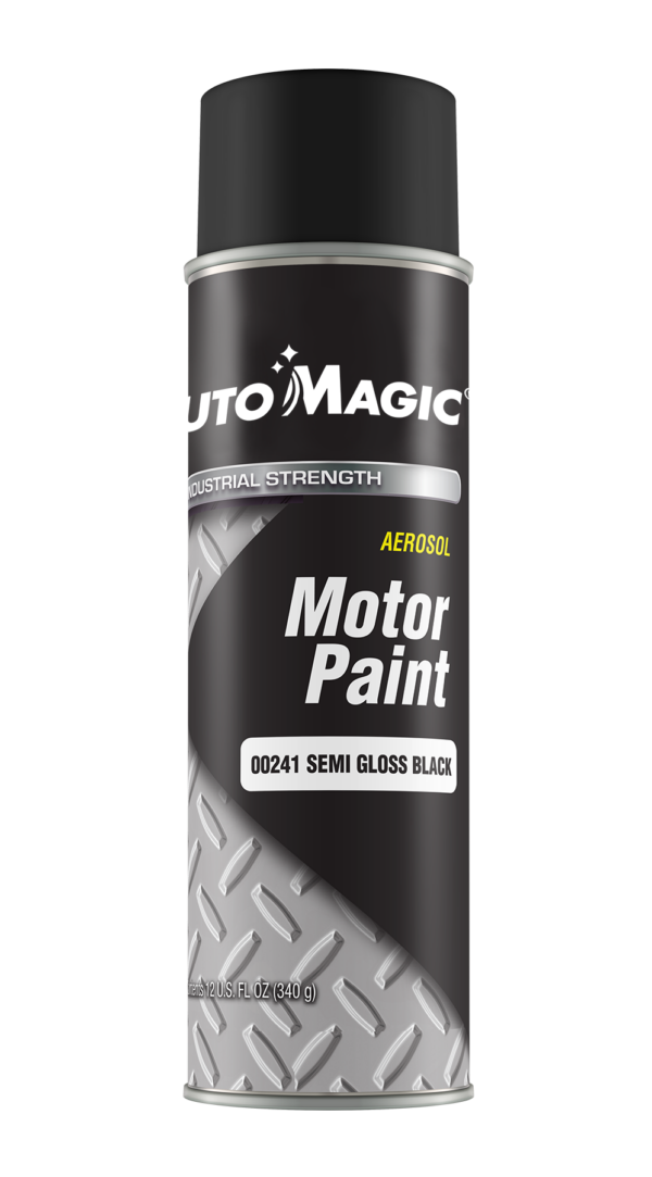 00241 - BLACK SEMI-GLOSS MOTOR PAINT - Aerosol